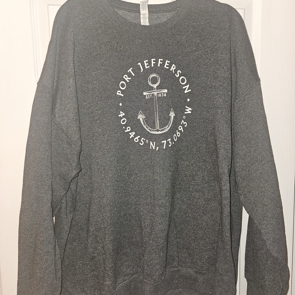 Port Jefferson Gray Men's Sweatshirt